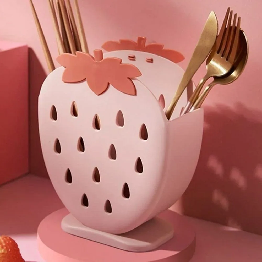 Strawberry Household Organizer | Desktop Pen Holder Makeup Organizer